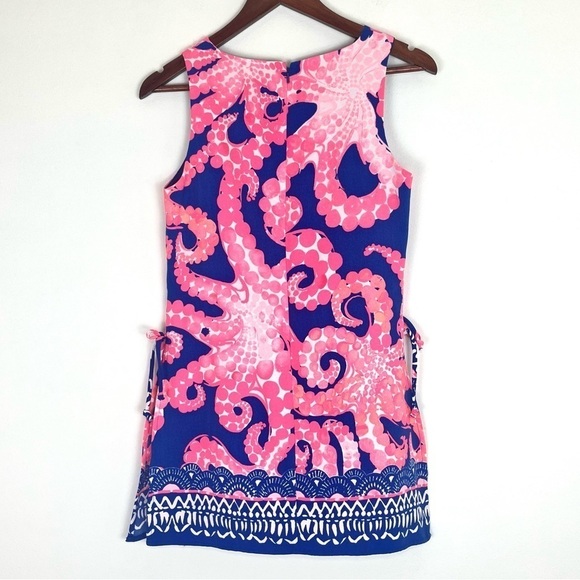 Lilly Pulitzer Donna Romper in Rare Ikat Blue M’ocean Octopus Print Size 0 - Picture 8 of 11